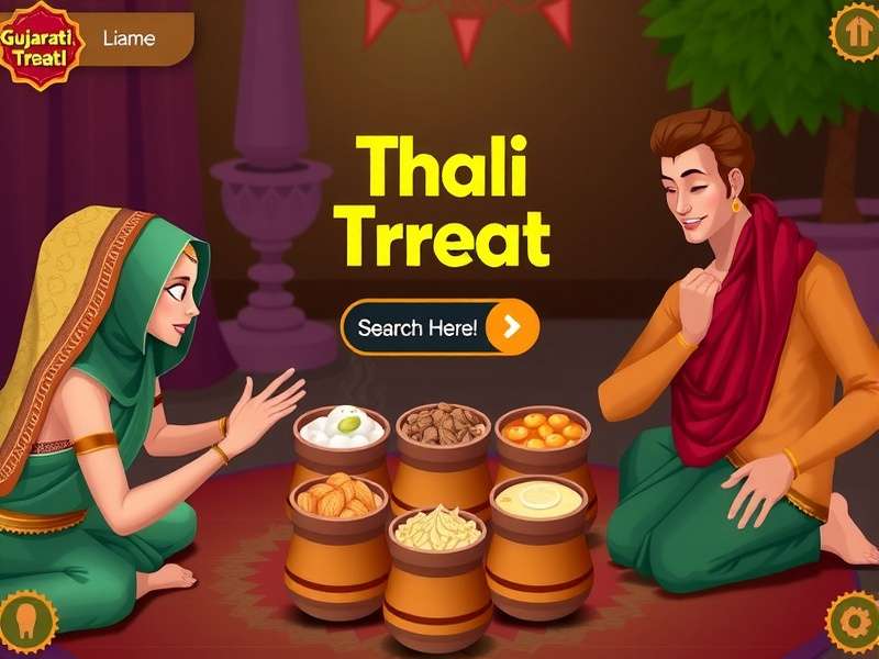 Gujarati Thali Treat Gameplay Screenshot